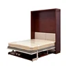 Luxury portable folding bed hidden bed cabinet book and computer cabinet