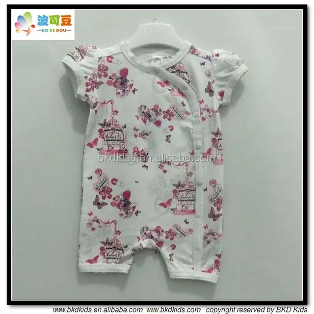 BKD Girls flowers printed baby wear China infant clothes
