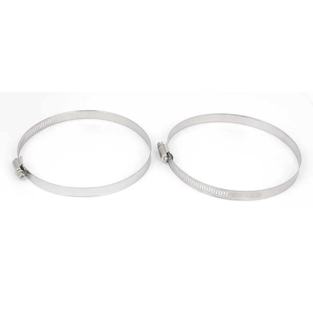 uxcell 120mm to 140mm Range Stainless Steel Hose Pipe Clamp Hoop 2pcs