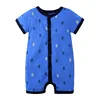 2019 new hot selling fashion summer short sleeve print one piece new born sets boy 6 9 months polish baby clothes