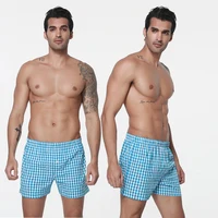 

Wholesale Men's Woven Boxer Shorts Grid Beach Boxer