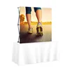Portable table exhibition tension fabric pop up display banner