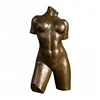 bronze nude female torso sculpture