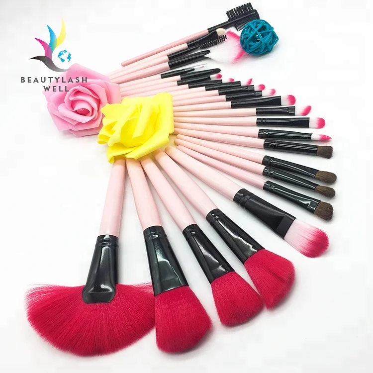 

Private Label Professional Make Up Brush Cosmetic Wood Handle Brushes Makeup Set, N/a
