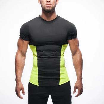 84 Polyester 16 Spandex Gym T Shirts Men Fashion Gym Clothing - Buy Gym ...