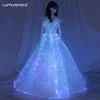 RGB light up fiber optic dancing costume dresses