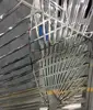 Mirror Metal Panel Sheet Folding Screen Design Decorative metal divider