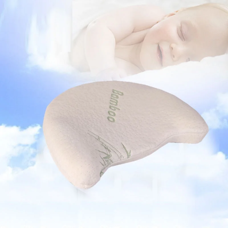 Wholesale Bamboo Fiber Memory Foam Baby Crib Head Shaping Anti