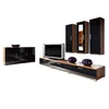 New model tv cabinet with showcase TV stand cabinets with melamine lacquer door
