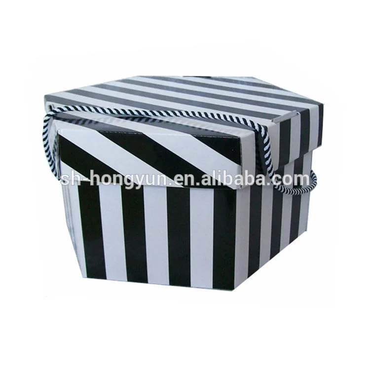Hexagon Shaped Corrugated Cardboard Hat Boxes For Hats For Sale Buy