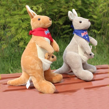 blue kangaroo plush toy