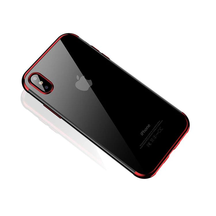 

Newest mobile phone electroplate phone case for iphone X tpu case for iphone X, Several colors can be chose