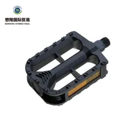 

Black plastic bike pedals of electric bicycle spare parts