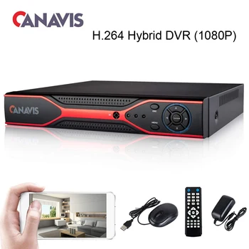 Canavis 1080p 4ch 8ch 16ch H.264 Hybrid Dvr Record System Security