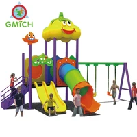 

commercial amusement park used child play games and Custom preschool playground swing with slide for children