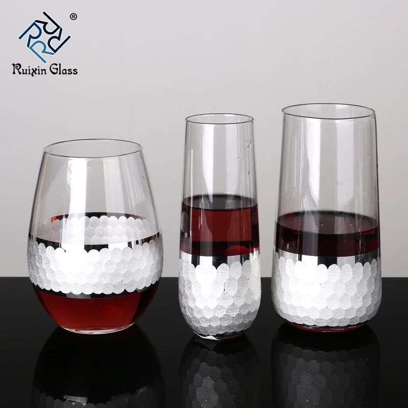 Wholesale Cheap Wedding Decorated Glassware Set,Wine Glass Stemware