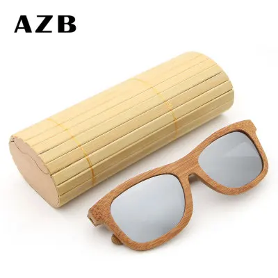 

Bamboo Glasses For AZB For Women Bamboo Polarized Sunglasses Wooden Vintage Sunglasses Gafas