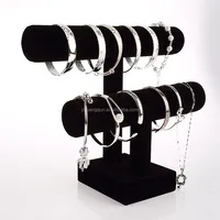 

Black 2 Tier Screwed Jewelry Watch Bangle Display Stand