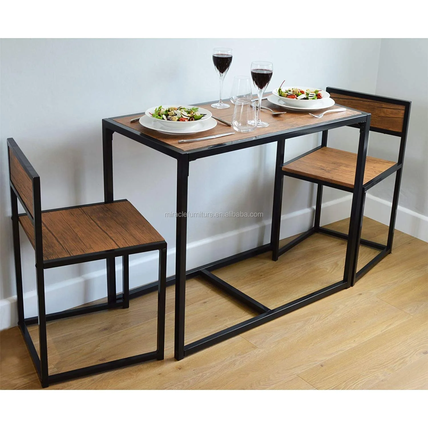 Factory Price Compact Dining Table Set And Dining Chairs For 2 People Buy Compact Dining Table And Chair
