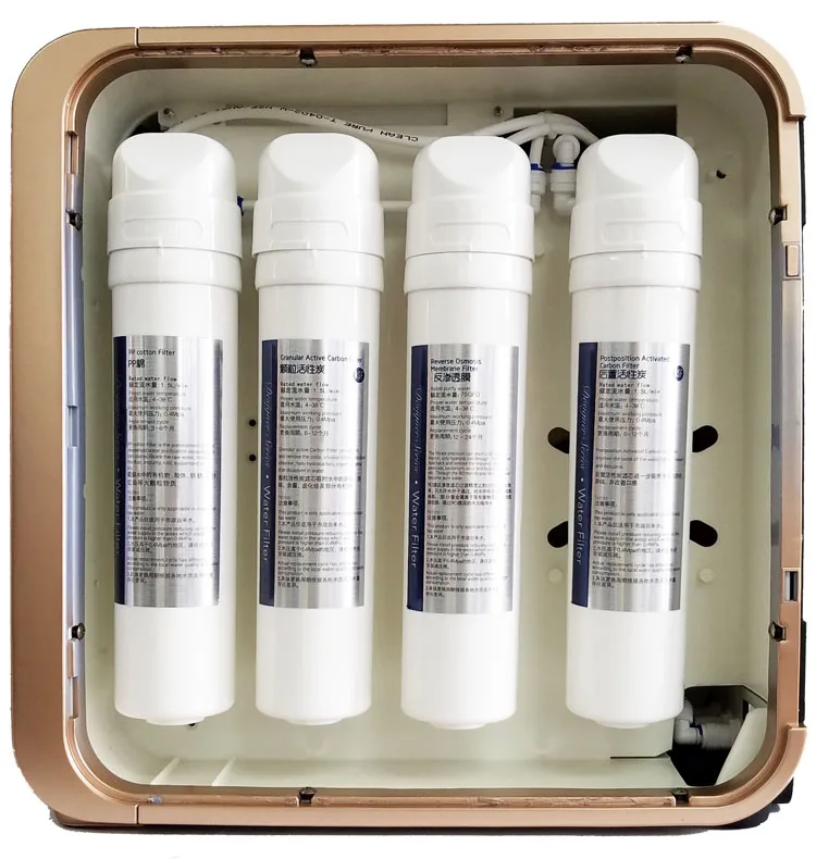 no electricity built-in water tank low pressure 100 gpd water ro system