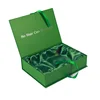 custom high end package for hair fabric lined box