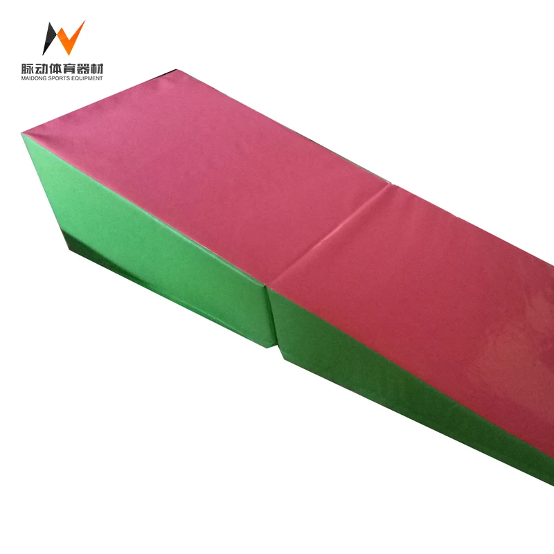 Folding Incline Mat Slope Cheese Gymnastics Gym Exercise Aerobics Tumbling Wedge