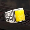 925 Sterling Silver Ring Setting Rectangle Cabochon Base Adjustable Blanks Supplies for Jewelry Making