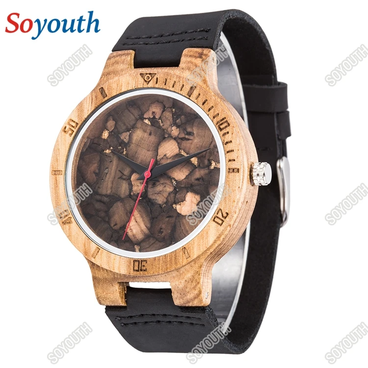 

New Simple Men's Original Wood WristWatches Male Minimalist Design Wooden Watch Wooden Clock Montre Homme Dropshipping