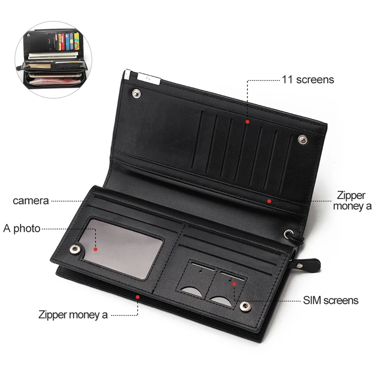 Handbag Wallet Portable SPY wifi Hidden Camera HD 1080P MINI DV DVR Motion Detect Remote Control Camera With 3000Mah Battery