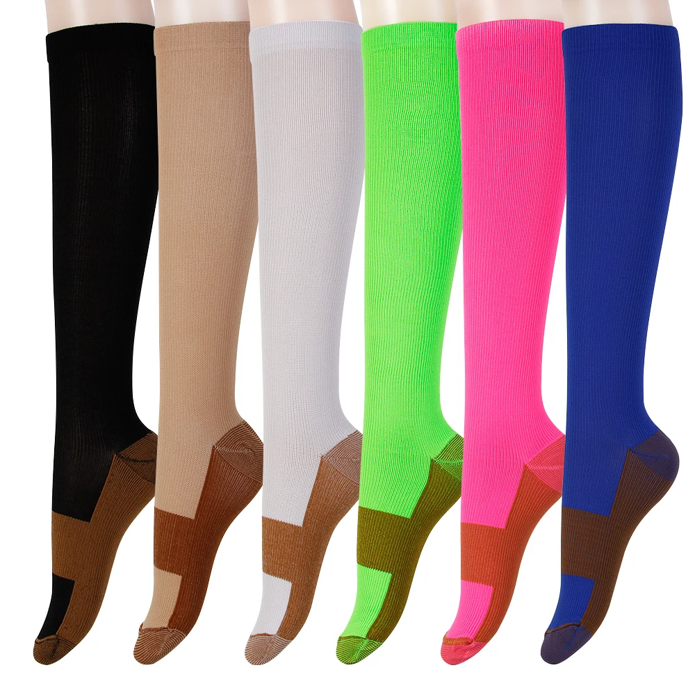 

Men Women Anti Fatigue Magic Socks Unisex Comfortable fancy Compression Sport Sock, White and black;yellow;red .blue