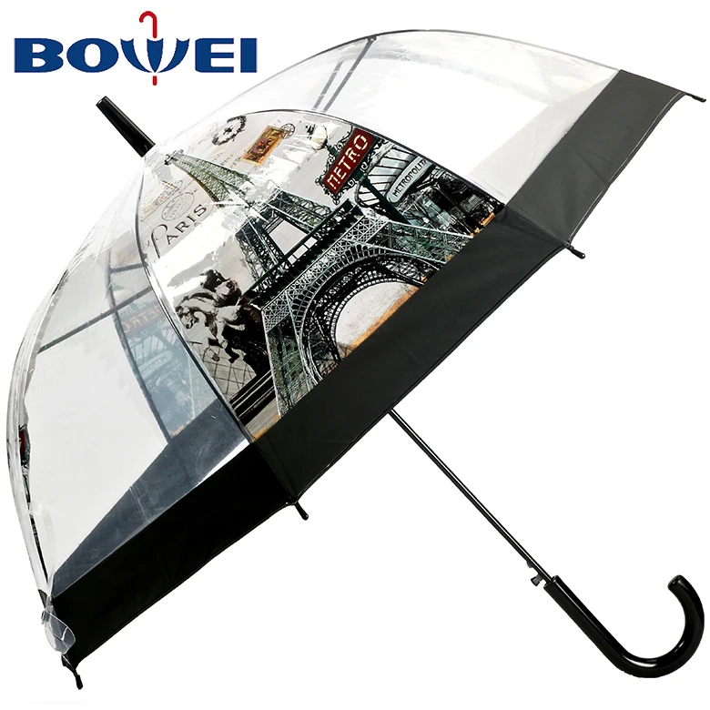 China supplier hot sales poe material umbrella branded with printing