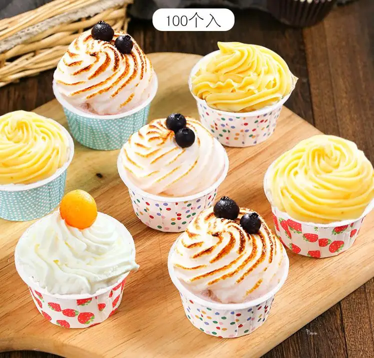 

4 OZ Food-grade Disposable greaseproof muffin cup ,Greaseproof Baking Paper Cup Cupcake Wrappers Cupcake Liners Muffin Cups