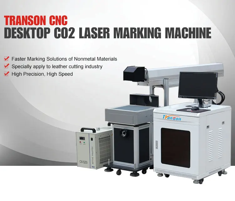 DAVI 50W CO2 Laser Marking Machine Metal Tube Desktop for Nonmetal