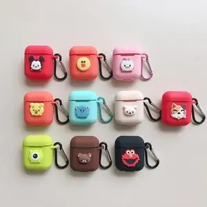 Cute Cartoon Patterned Silicone Anti Fall AirPod Case Buckle