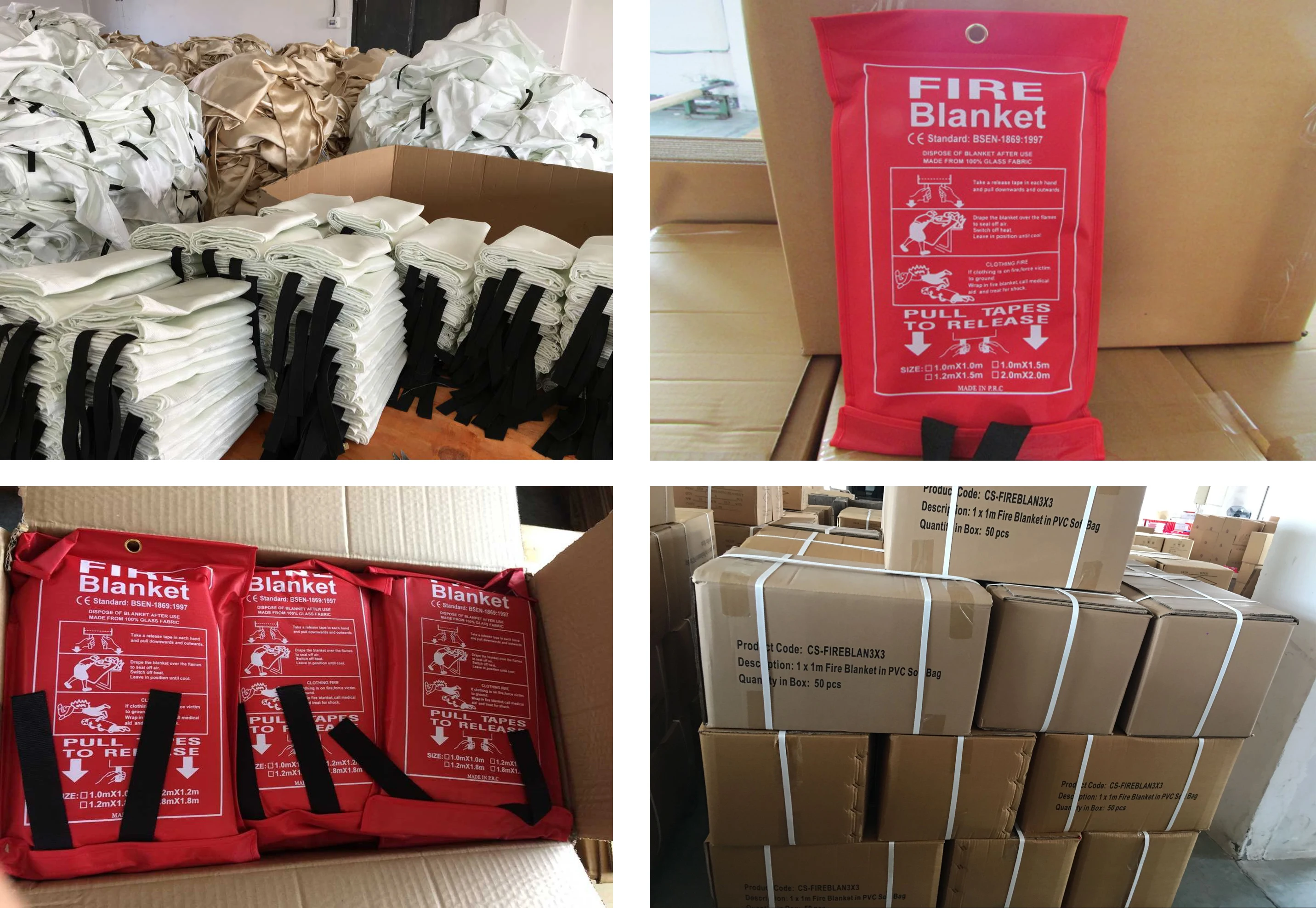 En1869 Certificate Fiberglass Emergency Fire Blanket Buy En1869