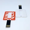 Popular custom full color printing mini size square credit card shape usb memory stick
