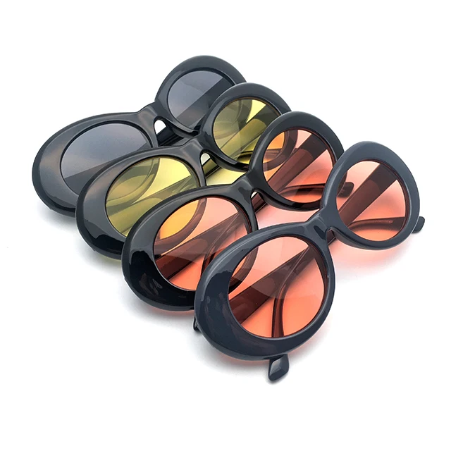 DLL9750 Retro Vintage Oval Sunglasses Fashion Glasses