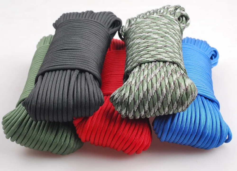 9 Inner Cords 100 Feet 31 Meters Per Piece 4mm Paracord 550 Lb Paracord