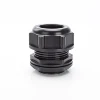 M40*1.5 Black plastic pipe end cap with thread nylon end plug CE ROHS