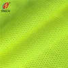 Fluorescent Yellow Color 100% Polyester Mesh Knitted Fabric For Police Uniform