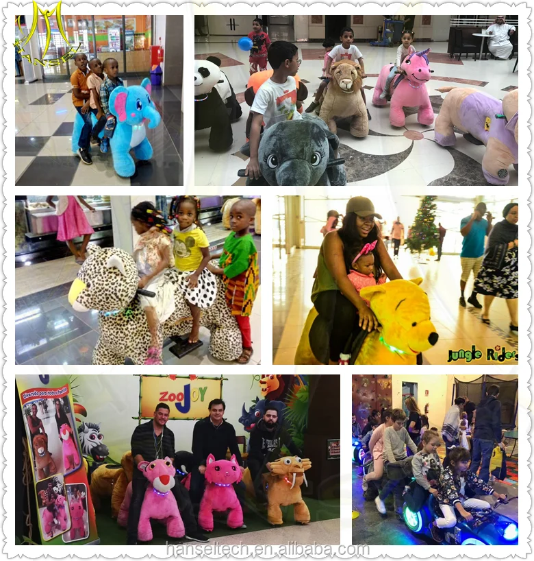 Hansel Stuffed Animal Ride Electric Battery Toy Horse Animal Scooter Ride At The Mall Buy