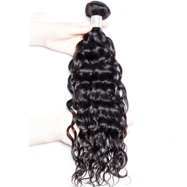 

Wholesale Nice quality water wave indian remy human hair weave bundle extensions