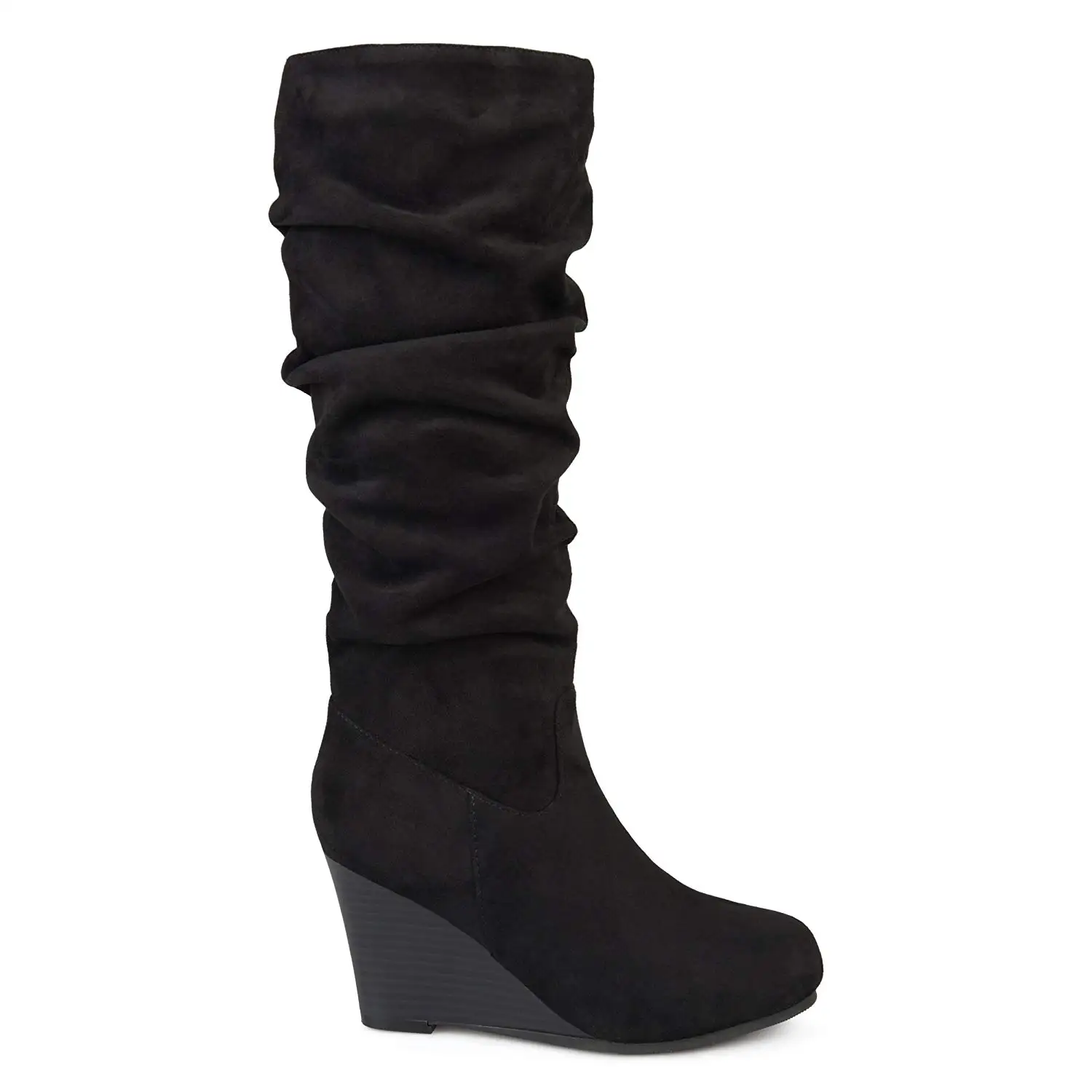 womens mid calf wedge boots