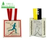 Chinese supplier cheap price custom silver plated elegant running half marathon 15K finisher soft enamel medals for honer