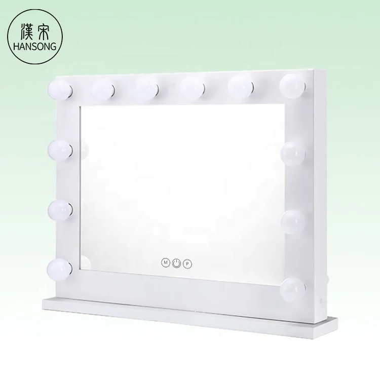 

Electric 12 LED Hollywood Vanity Makeup Light up Mirror Dimmable LED Bulbs Professional, Customized color