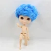 12inch nude ICY DOLL boy joint body blue curly hair ball jointed doll toy gift without makeup face for girls