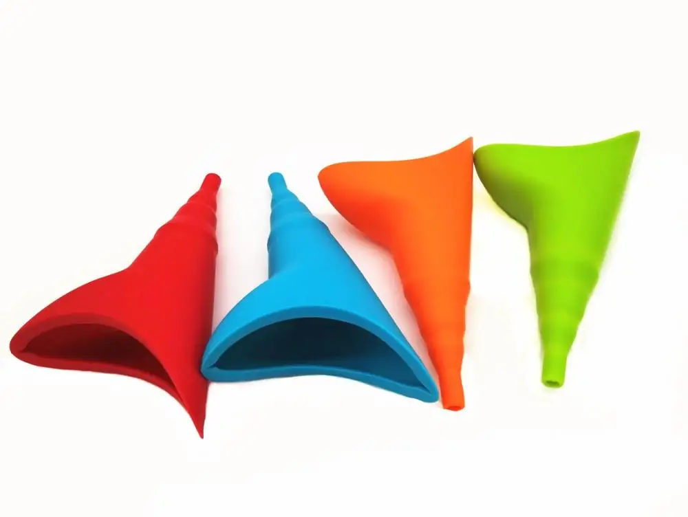 
Outdoor Standing Pee Urinal Toilet Device Reusable FDA Collapsible Silicone Women Urinal Funnel 