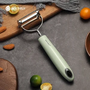 Image of WORTHBUY Multifunction Vegetable Grater Stainless Steel Vegetable Slicer Kitchen Accessories Double Planing Potato Fruit Peeler