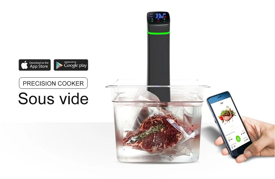 Sous Vide wifi Self Co<em></em>ntained Circulating Water Oven with Rack Includes Free Recipe