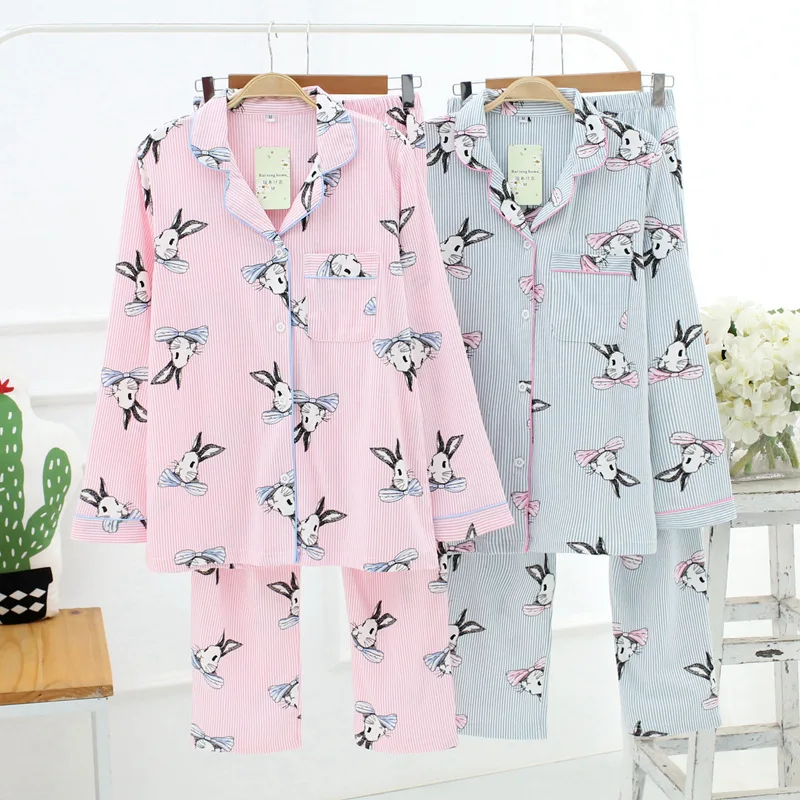 

stock wholesales japan womens' pattern cotton pajamas for couple, N/a